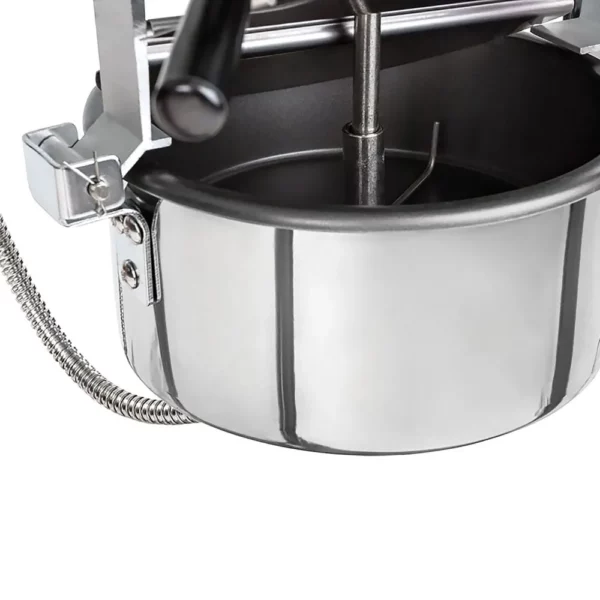 Stroj na popcorn s vozíkem-5 kg/h -černý - Image 2