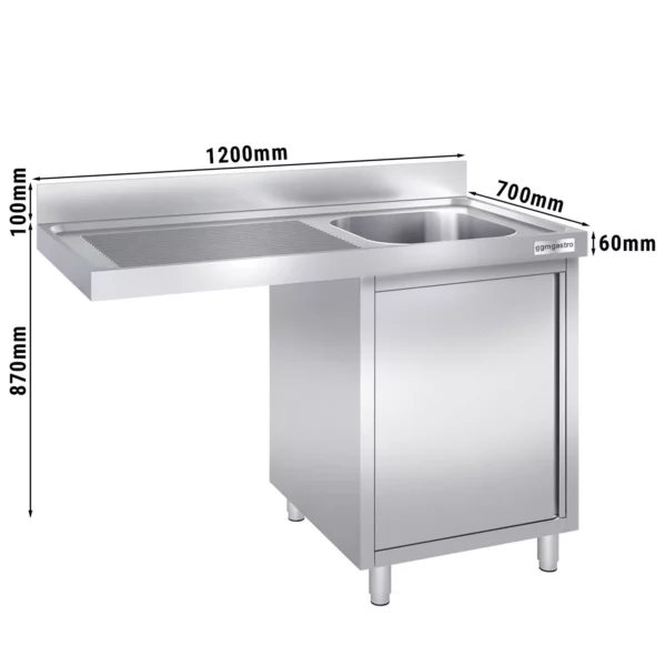 Dřezová skříňka k myčce nádobí- 1200x700- 1 umyvadlo vpravo Š400xH500xV250mm