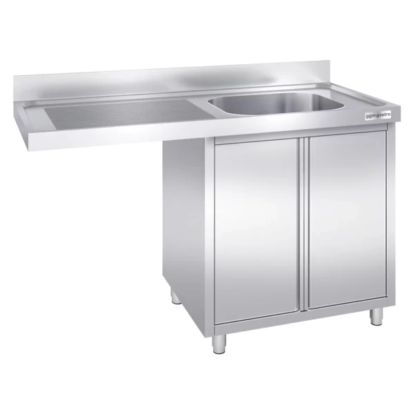 Dřezová skříňka k myčce nádobí - 1400x700mm - 1 umyvadlo vpravo Š600xH500xV300mm