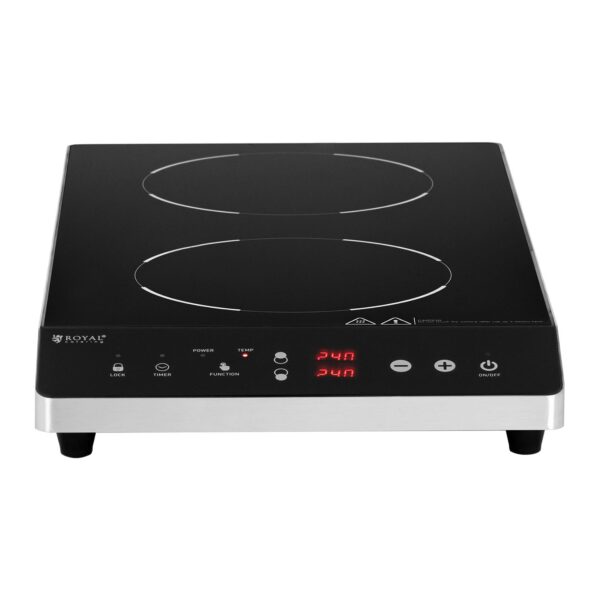 Indukční vařič - 2 x 22 cm - 60 až 240°C - časovač Royal RCIC-1800P6 - Image 2