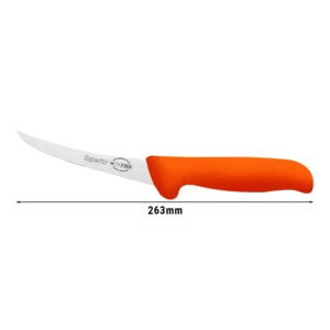 F. DICK | Ergogrip - vykosťovací nůž - oranžová rukojeť - čepel 13cm ASBEMOFD13