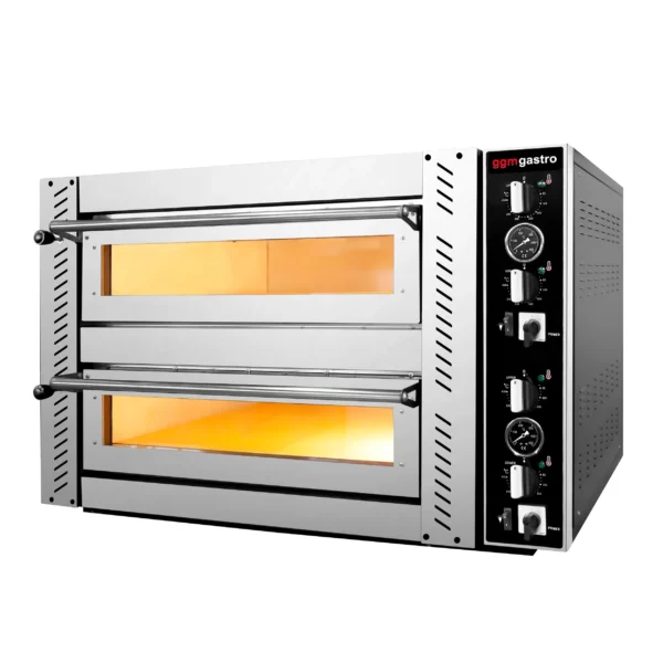 Elektrická kamna na pizzu - (plná šamotová) - 4+4x 30cm - POE4430VS - Image 5
