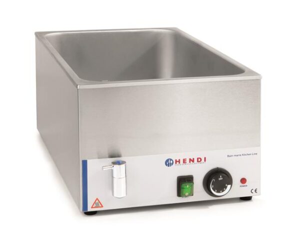 Vodní koupel Bain Marie GN 1/1 s vypouštěcím kohoutkem | Hendi 238912f - Image 4