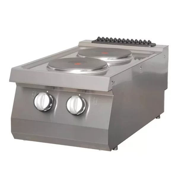 Vysokovýkonný sporák - 2 hořáky - hloubka 70 cm - elektrický Maxima - Image 2
