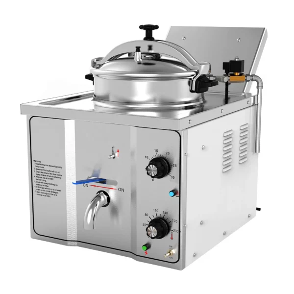 Elektrická vysokotlaká fritéza – 15 l – 3 kW | EHFMY535