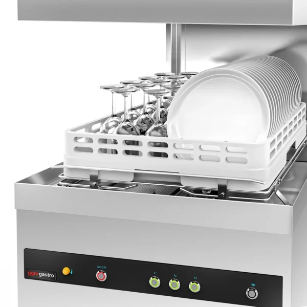 Dvouplášťová myčka nádobí - 3,9 kW - s čistícím prostředkem, oplachovým prostředkem a odtokovým čerpadlem (Kopie) - Image 4