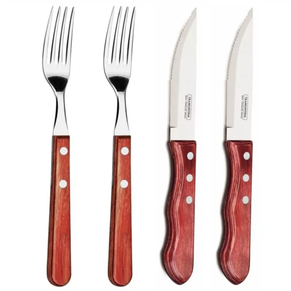 Sada příborů Churrasco Jumbo na steak – 4 ks | Tramontina 29899162