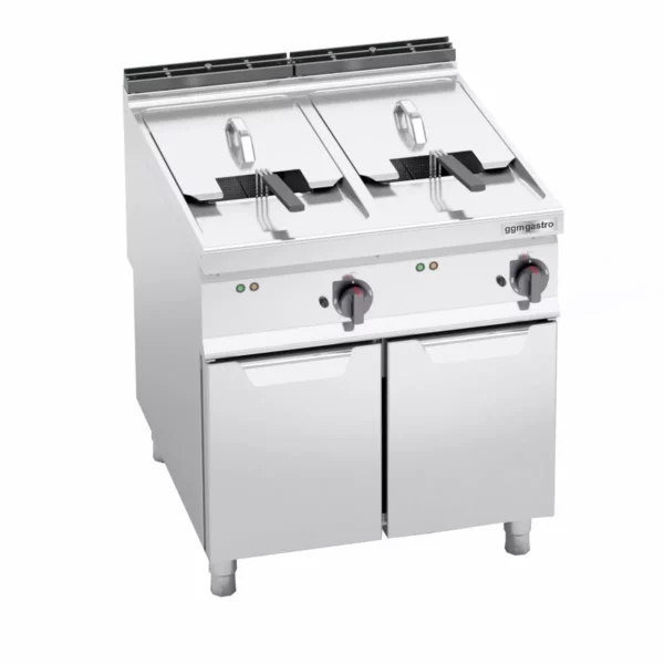 Elektrická dvojitá fritéza - 22+22 litrů - 44 kW