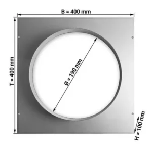 Redukce 400x400 - Ø 190 mm