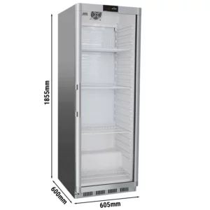 Chladnička PREMIUM - 400 litrů - s 1 skleněnými dvířky
