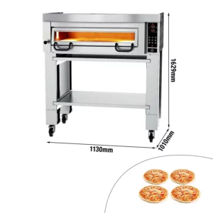 Elektrická pizza kamna Power - 4x 34cm - Digital - včetně digestoře a základního rámu