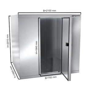 Chladící box - 2,1 x 1,5 m - výška: 2,01 m - 4,8 m3