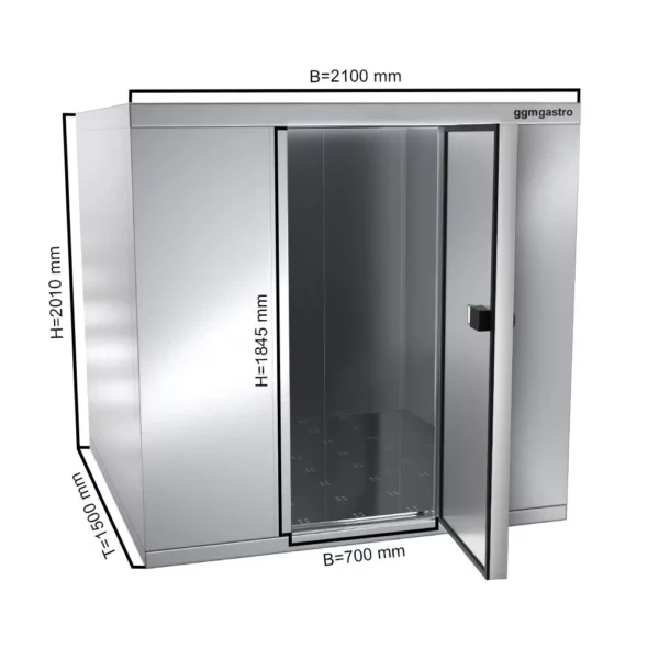 Chladící box - 2,1 x 1,5 m - výška: 2,01 m - 4,8 m3