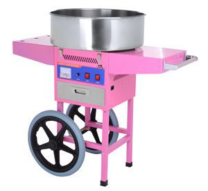 Stroj na cukrovou vatu s vozíkem – 900 W | HKN-C2-T