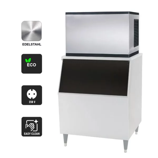Výrobník ledových kostek - kostky - 403 kg/24 h - včetně zásobníku na led - Image 3