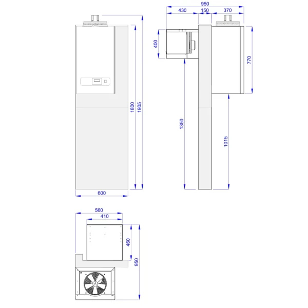 Nástěnná chladící jednotka - maximálně pro 7,5 m3 - Image 3