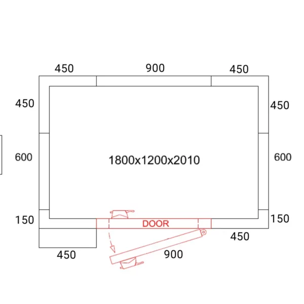 Mrazící box - 1,8 x 1,2 m - výška: 2,01 m - 2,65 m3 - Image 3