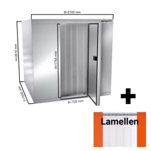 Nerezový mrazící box - 2,1 x 1,5 m - výška: 2,01 m - 4,14 m3