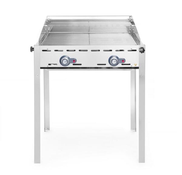 2hořákový plynový gril Green Fire Profi Line, HENDI, Profi Line, 2 mřížky z nerezavějící oceli GN 1/1, 11,6kW, 740x612x(H)825mm - Image 11