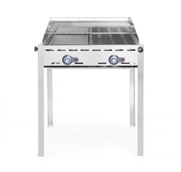 2hořákový plynový gril Green Fire Profi Line, HENDI, Profi Line, 2 mřížky z nerezavějící oceli GN 1/1, 11,6kW, 740x612x(H)825mm - Image 9