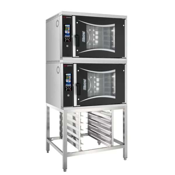 2x pekařský kombinovaný konvektomat - Touch - 6x EN 60x40 - včetně základního rámu a držáku na plech - Image 2