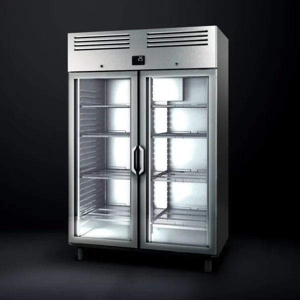 Chladnička PREMIUM PLUS - GN 2/1 - 1240 litrů - se 2 skleněnými dveřmi - Image 2