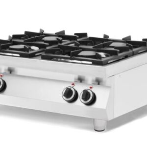 4-horákový plynový sporák, na stoly, HENDI, Kitchen Line, 19kW, 800x700x(H)310mm