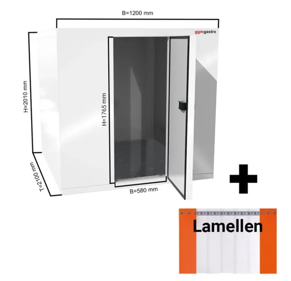 Mrazící box - 1,2 x 2,1 m - výška: 2,01 m - 3,2 m3