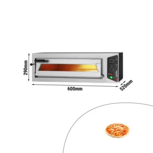 Elektrická kamna na pizzu - 1x 35cm - manuální