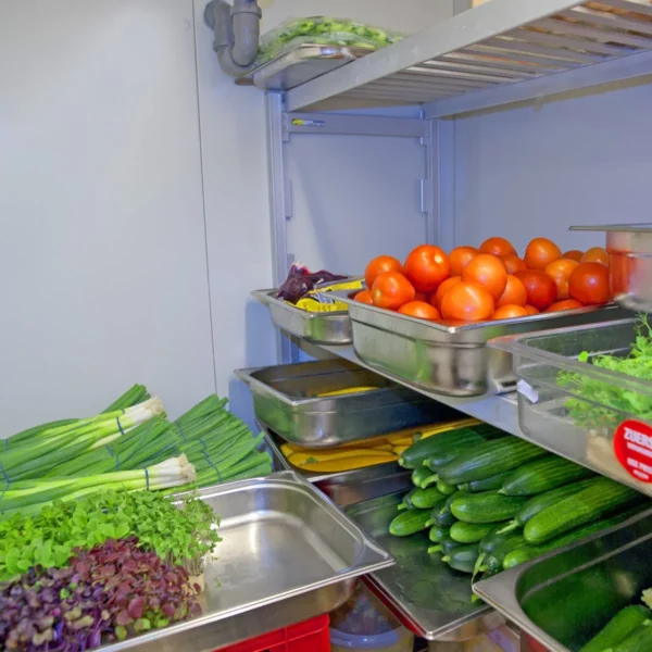 Stainless steel freezer cell - 1800x1800mm - 4.30m3 - incl. freezer unit & slats - Image 2