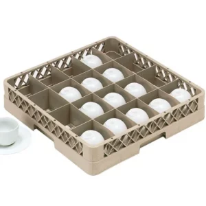 Mycí koš na šálky - 500x500mm - 20 přihrádek 112x89mm
