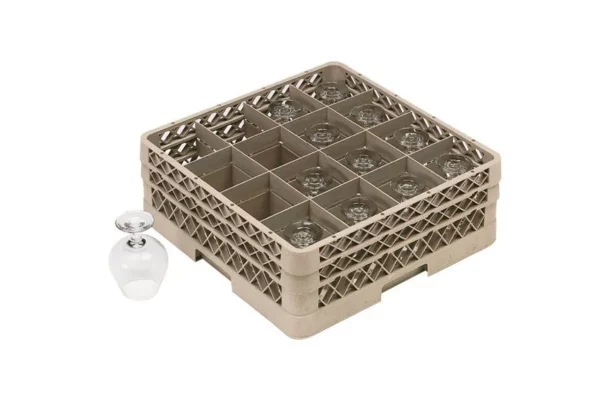 Skleněný koš - Rack-Master - 500x500mm - 16 přihrádek - 114X114mm