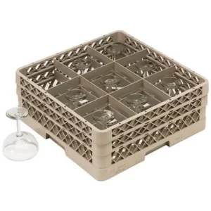 Skleněný koš - Rack-Master - 500x500mm - 9 přihrádek - 150x150mm