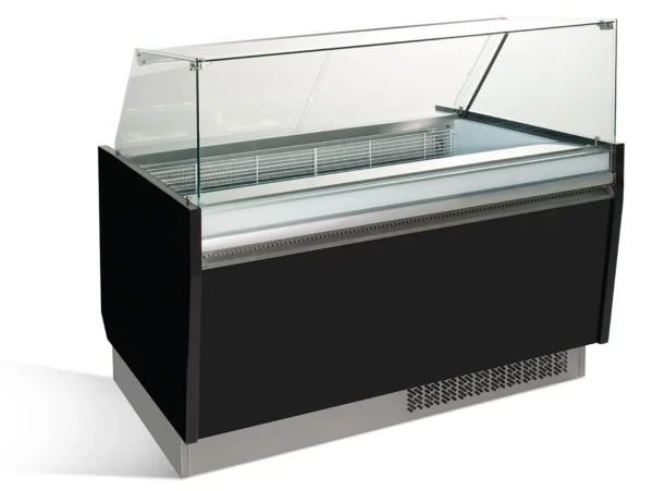 Zmrzlinový pult - Liam - 1560mm - s LED osvětlením - na 13 + 13 nádob - černý - Image 5