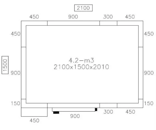 Mrazící box - 2,1 x 1,5 m - výška: 2,01 m - 4,2 m3 - Image 2