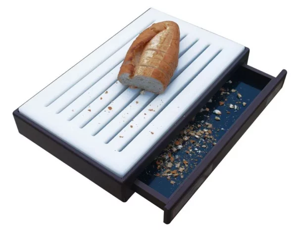 Prkénko na krájení chleba s přihrádkou na drobky - Image 3