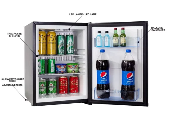 Minibar chladnička - s 1 dveřmi - tichá & uzamykatelná - Image 4