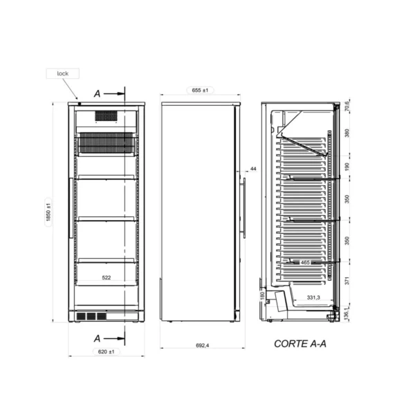 Chladnička na víno - 1 klimatická zóna - 400 litrů - max. 72 lahví - Image 4