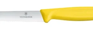 Nůž na zeleninu zoubkovaný, Victorinox, Žlutá, (L)212mm