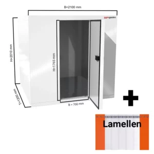 Mrazící box - 2,1 x 1,2 m - výška: 2,01 m - 3,2 m3