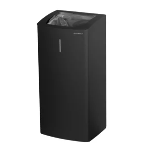 AIR WOLF | Odpadkový koš - 50L - matná černá nerezavějící ocel