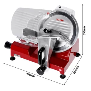 Nářezový stroj - 120 wattů - nůž: Ø 220mm - červený