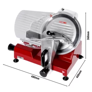 Nářezový stroj - 150 wattů - nůž: Ø 250mm - červený