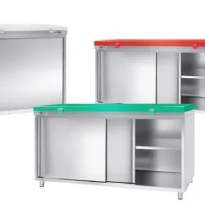 Nerezový pracovní stůl s krájecí deskou 800mm