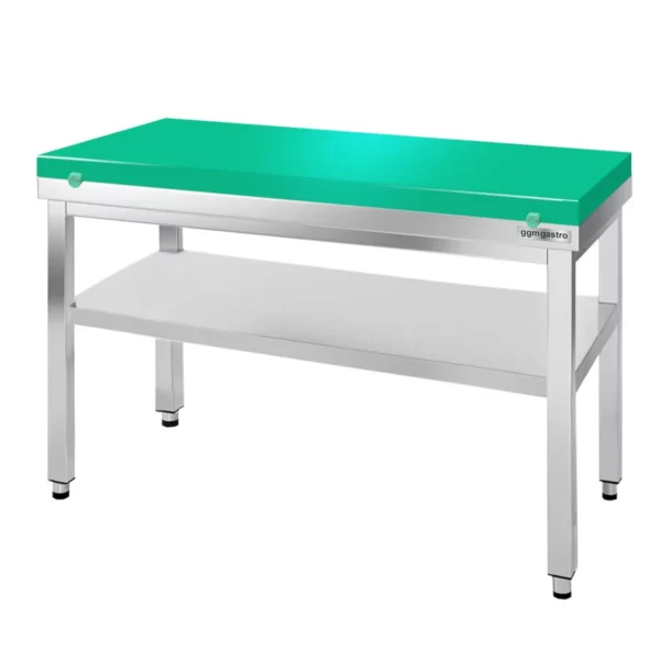 Pracovní stůl PREMIUM z nerezové oceli - 1400x800mm - s podložkou bez protiskluzu vč. řezná deska - Image 4