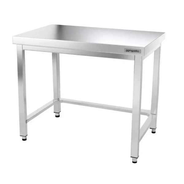 Nerezový pracovní stůl PREMIUM - 1200x700mm - s podnoží a výztuhou - Image 8