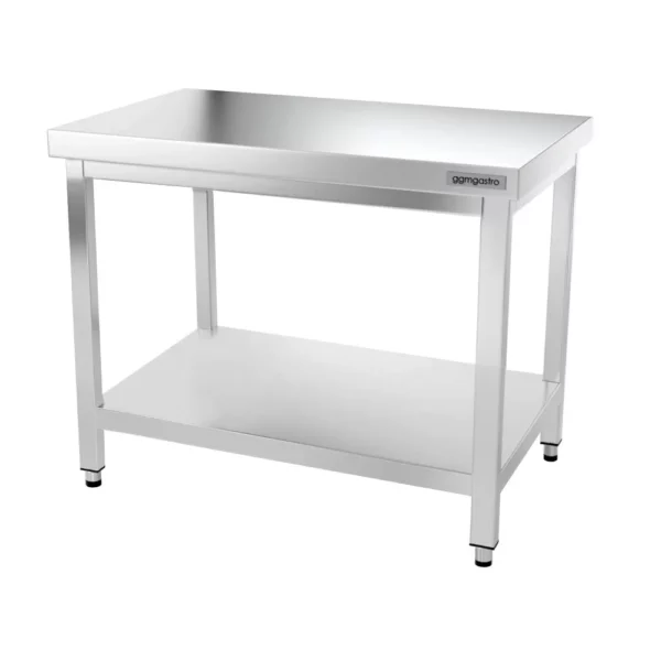 Nerezový pracovní stůl PREMIUM - 1200x700mm - s podnoží a výztuhou - Image 9