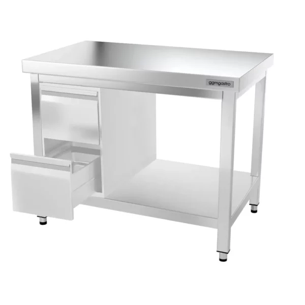 Nerezový pracovní stůl PREMIUM - 1200x700mm - s podnoží a výztuhou - Image 13