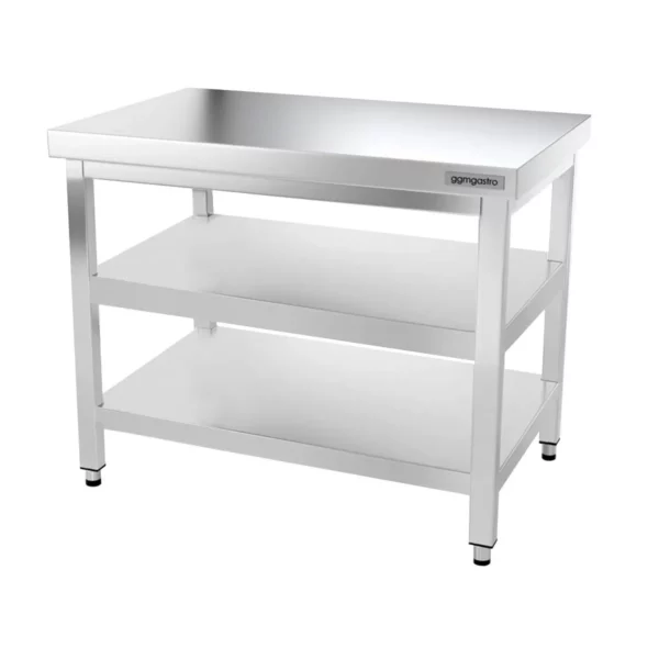 Nerezový pracovní stůl PREMIUM - 1500x700mm - se základní policí a mezipoličkou - Image 4