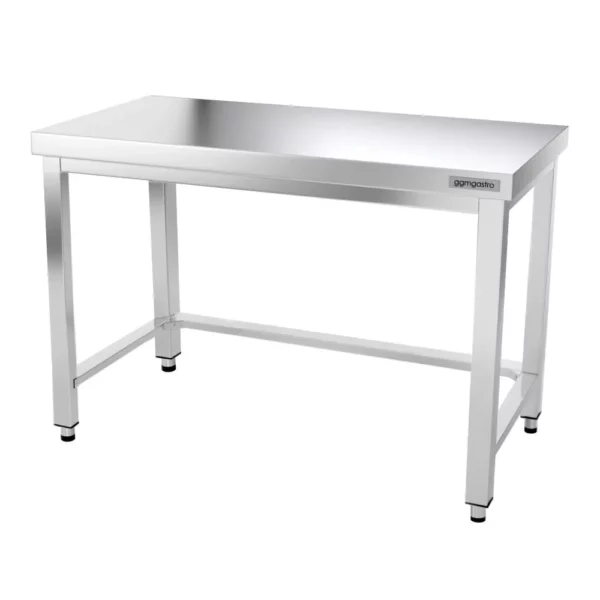 Nerezový pracovní stůl PREMIUM - 1200x600mm - s podnoží a výztuhou - Image 9